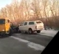 На трассе Усть-Каменогорск — Риддер внедорожник столкнулся с эвакуатором