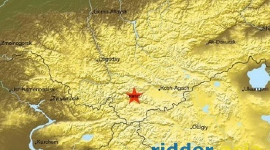 Вечером в 282 километрах к юго-востоку от Риддера произошло землетрясение магнитудой 4,3.