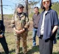 Глава Минэкологии посетила горельники Риддера и посадила деревья