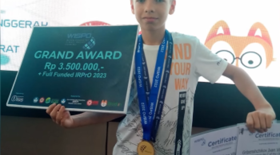 Школьник из Риддера завоевал золото на Всемирной олимпиаде в Индонезии