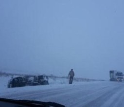 Несколько автомобилей сошло с трассы Усть-Каменогорск — Шемонаиха — граница РФ