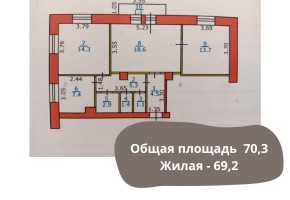 Трёхкомнатная сталинка по проспекту Независимости