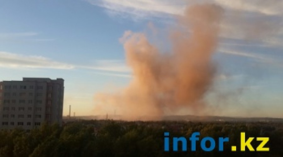 В Усть-Каменогорске произошел пожар на ТОО Казцинк